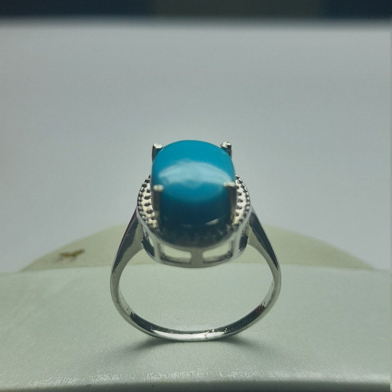 925 Sterling Silver Ring* Turquoise and Cubic Zirconia Ring* Minimalist Ring* Birthstone Ring* Danity Ring* Stacking Ring* 3-12 US Sizes