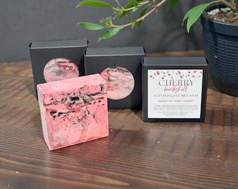 Cherry Bombshell Goat Milk Soap – Activated Charcoal – Spring