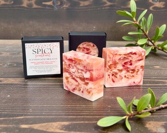 Spicy Heat Goat Milk Soap – Bright Citrus Soap– Spring