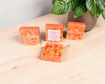 Tropical Tease Goat Milk Soap – Fresh Fruity Floral Soap– Spring