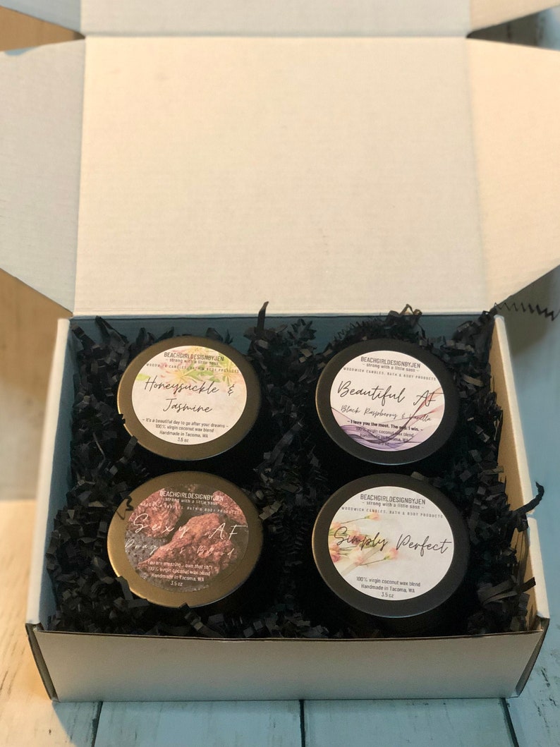 Gift Set WoodWick Candles Sampler Gift Box WoodWick Candle Etsy