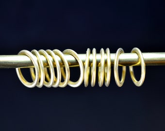 Custom Order For Eraina, 24 Brass Curtain Rings For 0.7cm (1/4") Diameter Curtain Rods