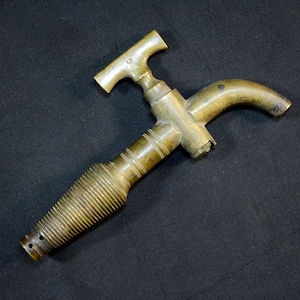 Antique Barrel Tap, French Brass Wine Spigot, Vintage Cask Faucet, Man Cave, Bar Sommelier Oenophile Gift
