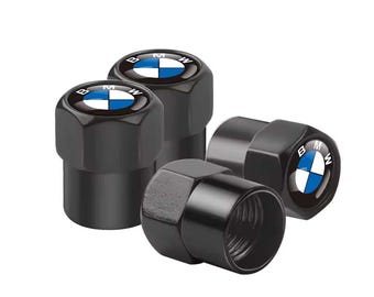 4 Pcs Tire Valve Caps for BMW Stem Dust Cap Car Accessories Black, car, motorcycle, bicycle