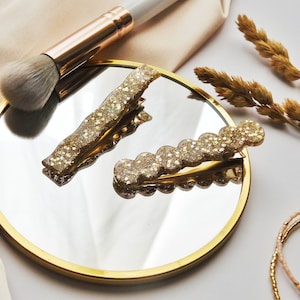 Barrette Résine à paillettes pour les cheveux, Pince crocodile pour Femme et Enfant, Idée cadeau petit budget image 8