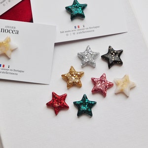 Pin's étoile à Paillettes en Résine pour Femme, Broche et Badge à offrir image 1