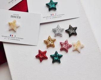 Resin Glitter Star Pin for Women, Brooch and Badge to offer