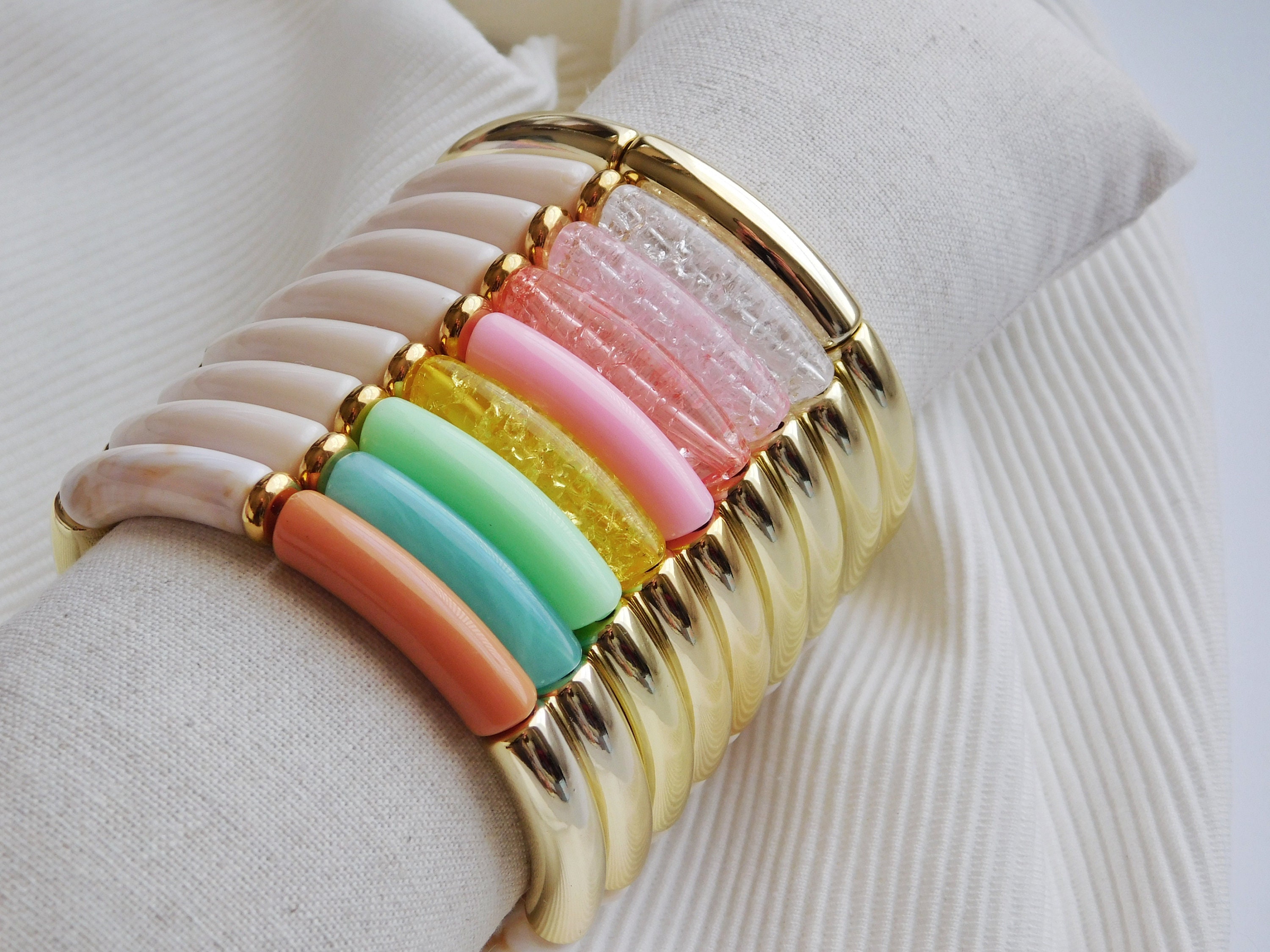 10 Ensembles Perles Coulissantes Acier Inoxydable - Pour Bracelets En Cuir, Création Bijoux