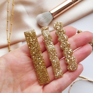 Barrette Résine à paillettes pour les cheveux, Pince crocodile pour Femme et Enfant, Idée cadeau petit budget image 6