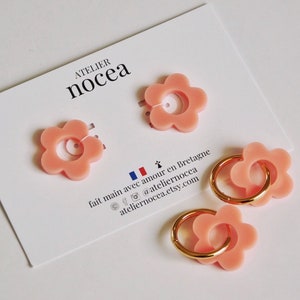 Fleurs pour Créole en Résine, Interchangeables pour Boucles d'oreilles image 7