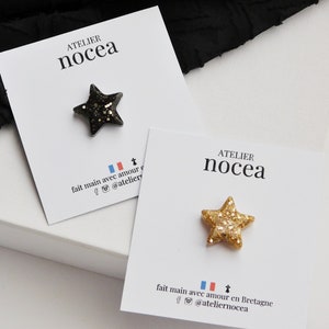 Pin's étoile à Paillettes en Résine pour Femme, Broche et Badge à offrir image 6