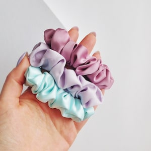 Satin scrunchie for hair, hair accessory for women and children