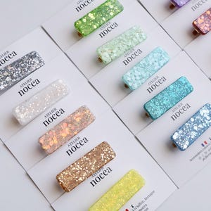 Resin Hair clip with Glitter for Hair, Budget Gift Idea, Hair Accessory for Woman
