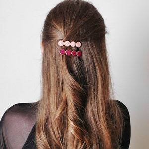 Barrette Résine à paillettes pour les cheveux, Pince pour Femme et Enfant, Idée cadeau petit budget image 5