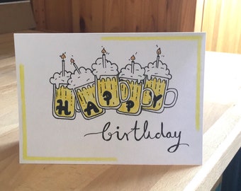 Bier Geburtstagskarte Etsy