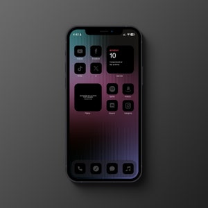 Super Dark Mode Dark Grey Ios16 Icon Pack Matte Black Social - Etsy