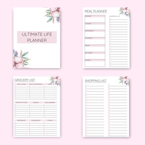 Printable Life Planner Bundle, Printable Home Management Binder ...