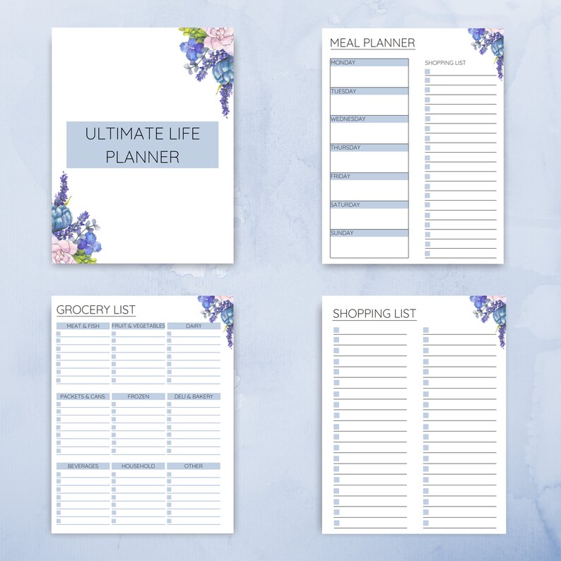 Printable Life Planner Bundle Printable Home Management - Etsy