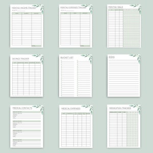 Printable Life Planner Bundle Printable Home Management - Etsy Australia