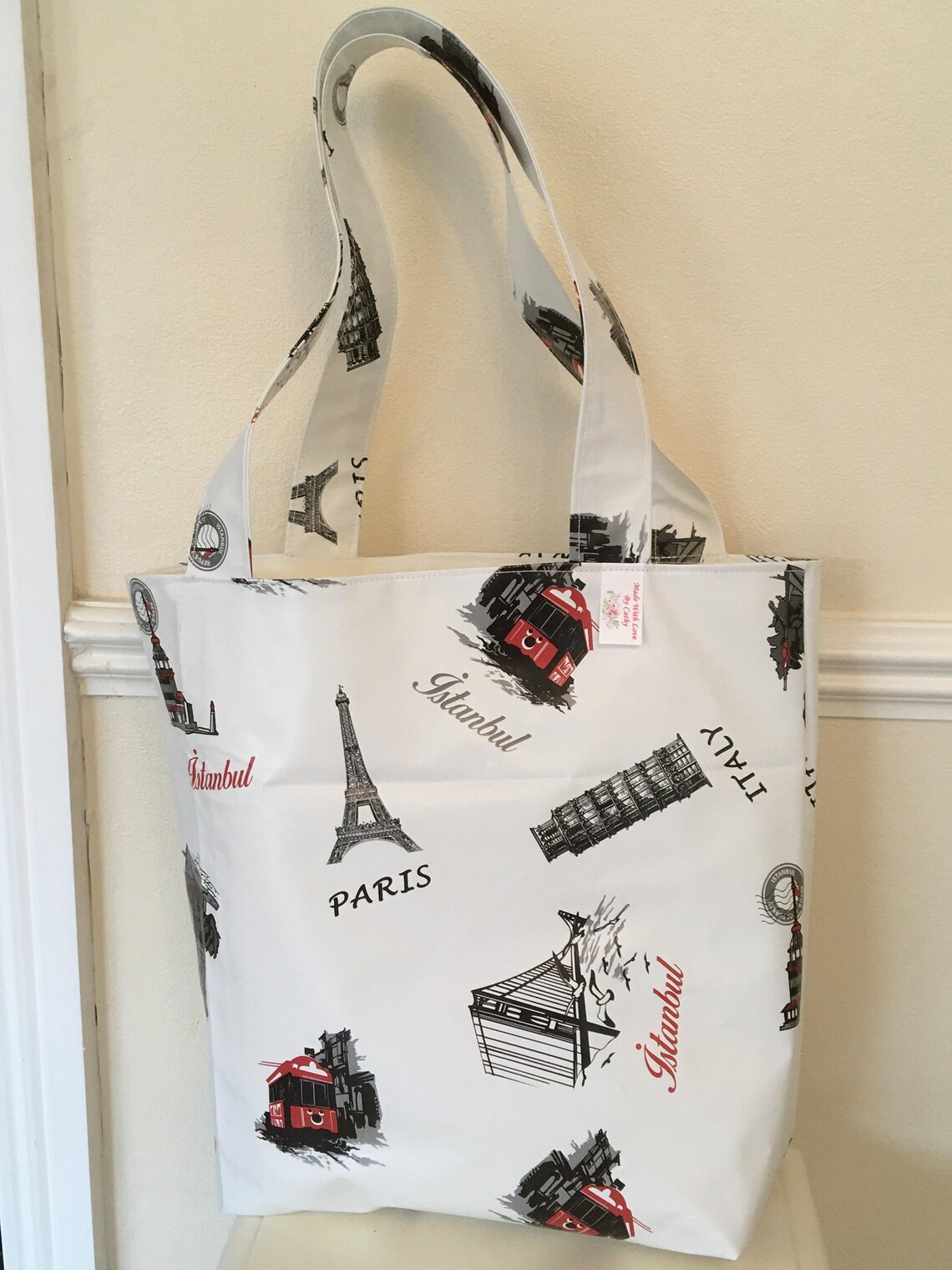 Oil Cloth Tote Bag Etsy