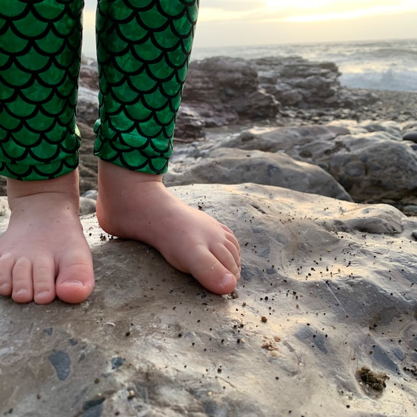 Ariel Inspired Mermaid leggings or biker shorts