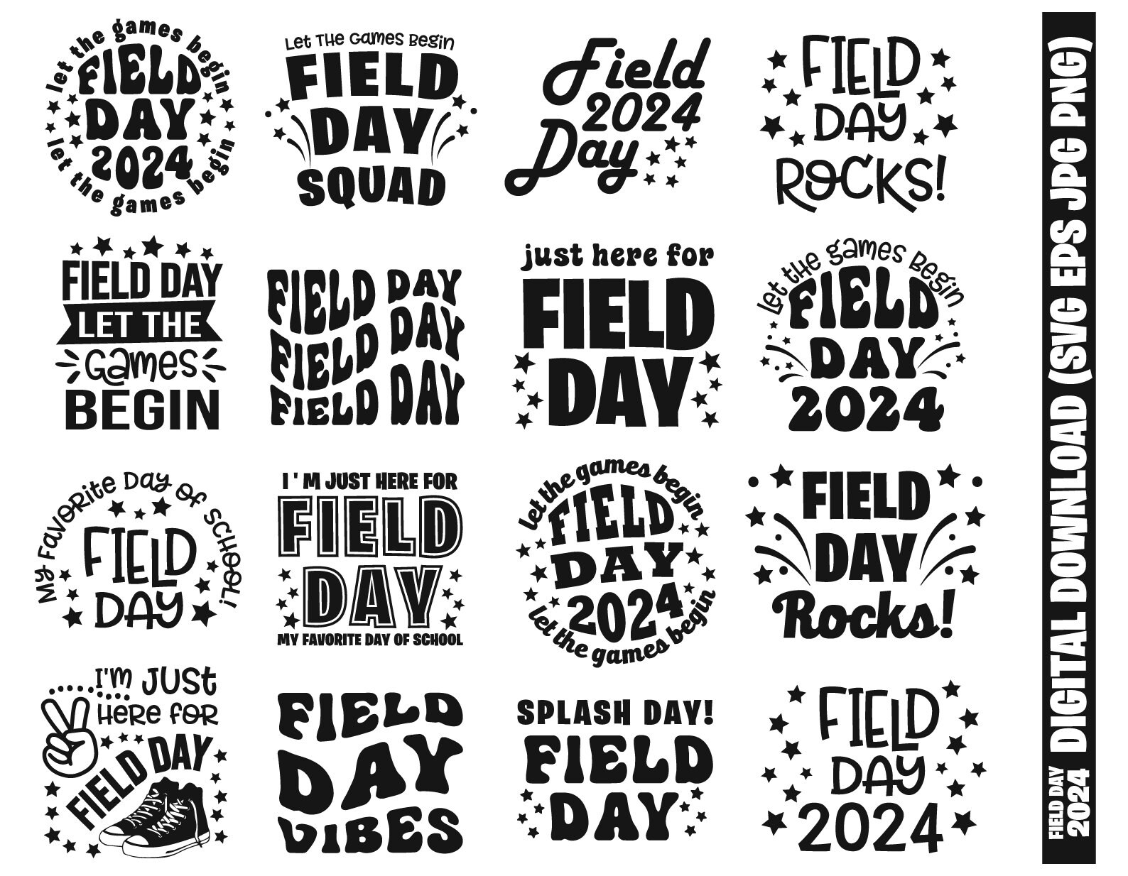 Field Day 2025 Svg, Field Day Svg Bundle, School Svg, End of School Svg