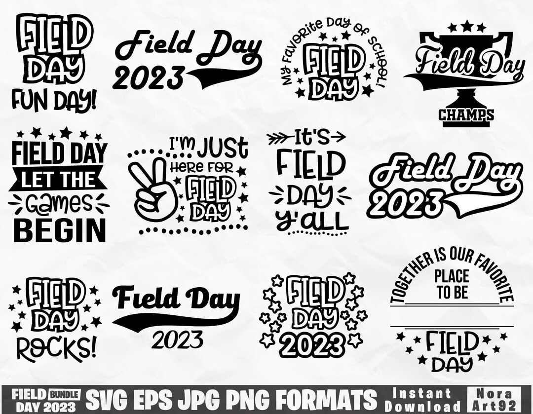 Field Day Svg Bundle, Field Day 2023 Svg, School Svg, End of School Svg, It