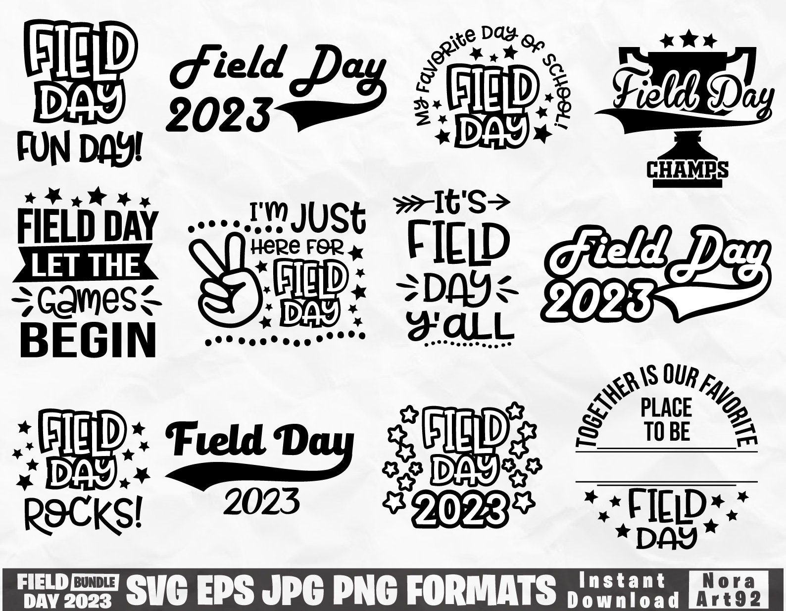 Field Day Svg Bundle Field Day 2023 Svg School Svg End of Etsy Australia