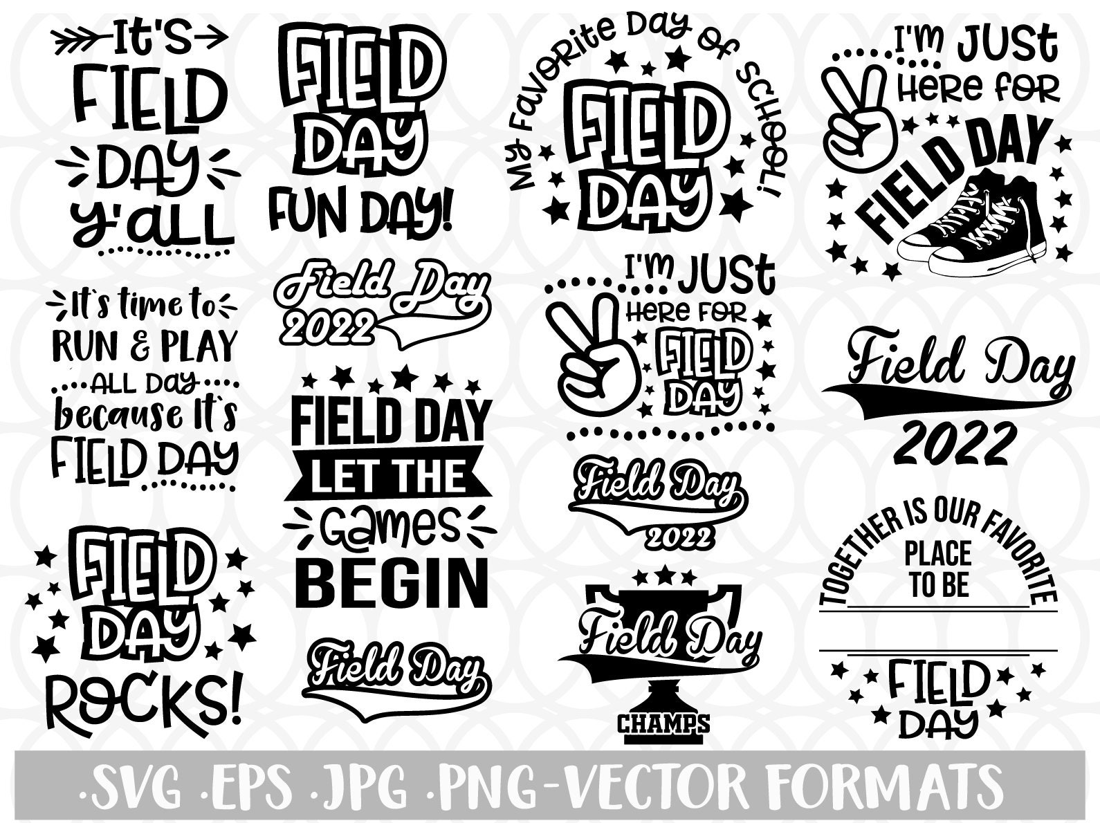 Field Day Svg Bundle Field Day 2021 Svg School Svg End of Etsy