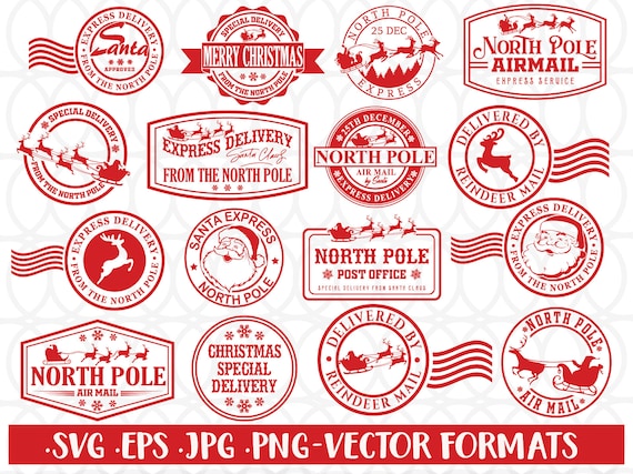 Clip Art Art & Collectibles Post North Pole Mail Express Post Svg Mail ...