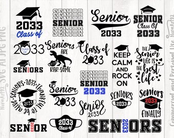 Senior Class of 2024 SVG Bundle, Graduation SVG (Digital Download)