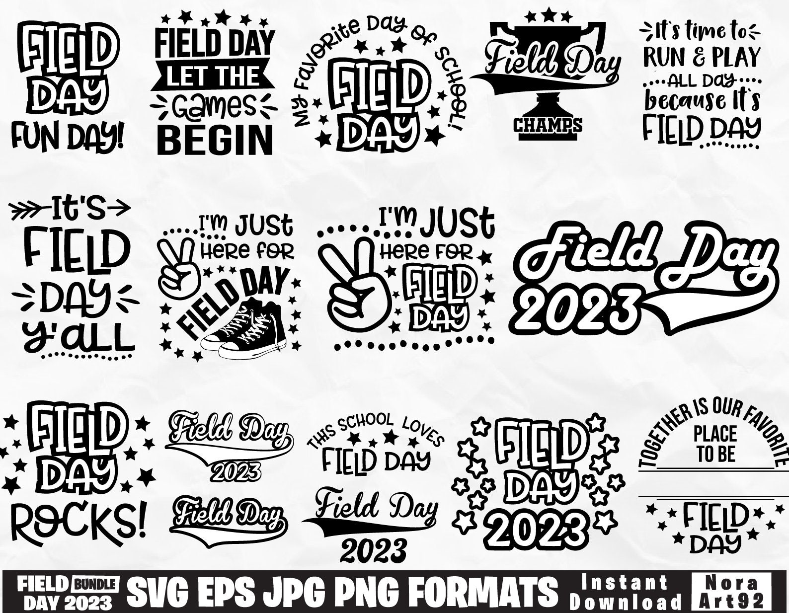 Field Day Svg Bundle Field Day 2023 Svg School Svg End of Etsy UK