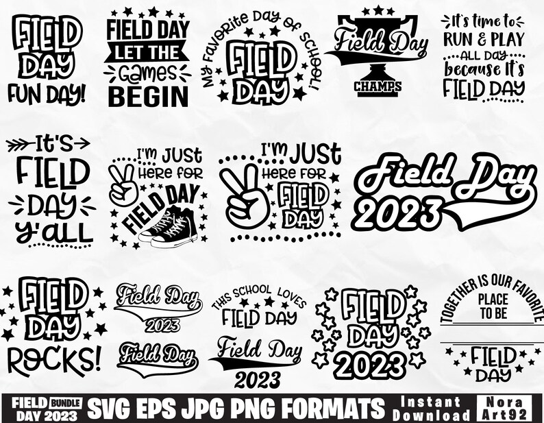 Field Day Svg Bundle Field Day 2023 Svg School Svg End of Etsy UK