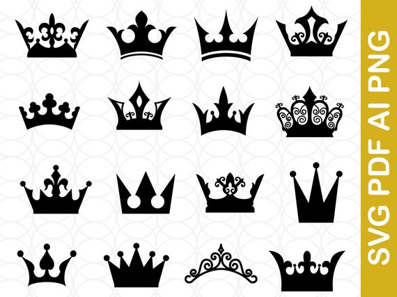 Download Crown Bundle Svg Crown Svg File King Crown Svg Queen Crown Etsy