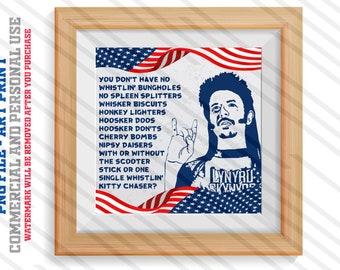 Joe Dirt Merica Patriotic PNG, Funny 4th of July Clipart (Digital Download)