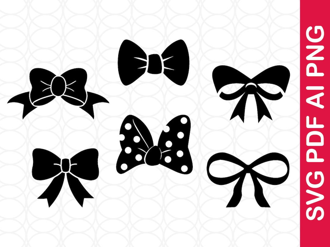 Bow Svg, Bow Cut File, Bow Tie Svg, Hair Bow Svg, Cricut Bow Svg, Bow