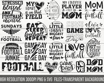 Football SVG Bundle, Football Mom Dad Svg, Football Name Svg, Varsity Font SVG, Game Day Vibes Svg, Football Helmet Svg, Football Shirt Png