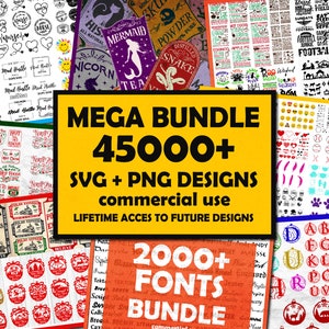 45000 Svg Bundle, Designs Bundle, Svg Files for Cricut, Mega Svg Bundle ...