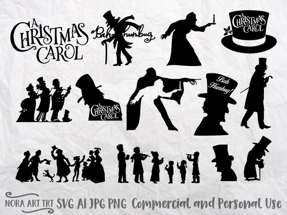 Christmas Carol Svg Bundle Christmas Svg Merry Christmas | Etsy