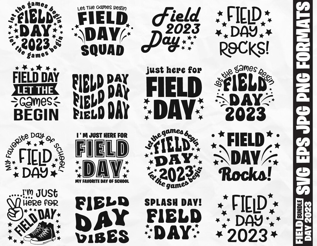 Field Day 2023 Svg Field Day Svg Bundle School Svg End of Etsy