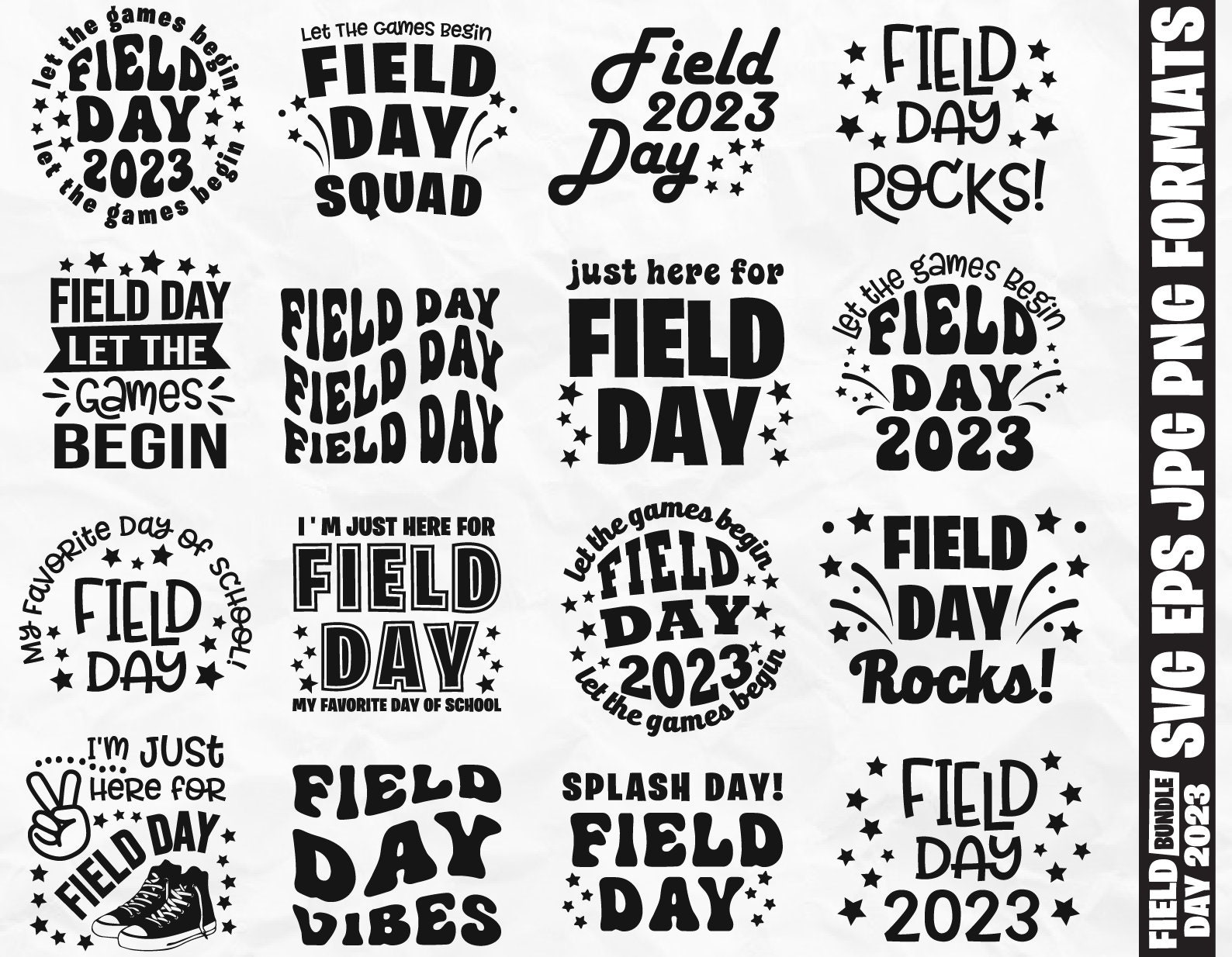 Field Day 2023 Svg, Field Day Svg Bundle, School Svg, End of School Svg