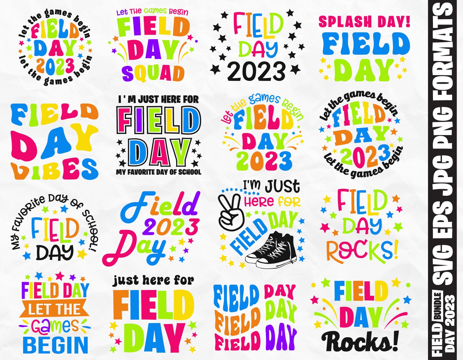 Field Day 2023 Svg, Field Day Svg Bundle, School Svg, End of School Svg