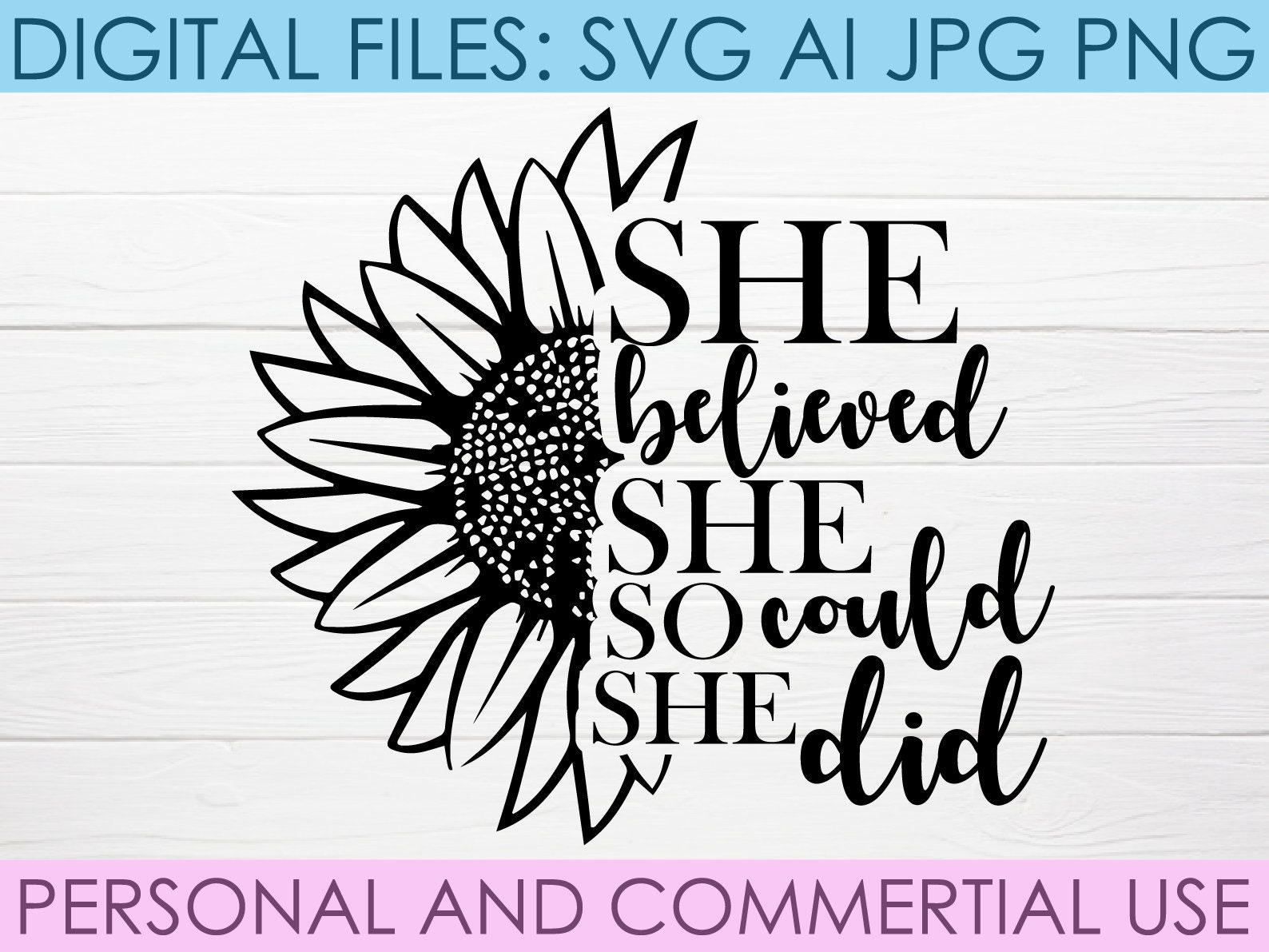 Download She believed she could so she did Motivational svg ...