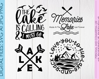 Lake bundle svg, Summer svg bundle, Lake is calling svg, Love Lake Svg, Camping Bucket, Lake svg, Fishing svg, Water svg, lake svg,Lake life