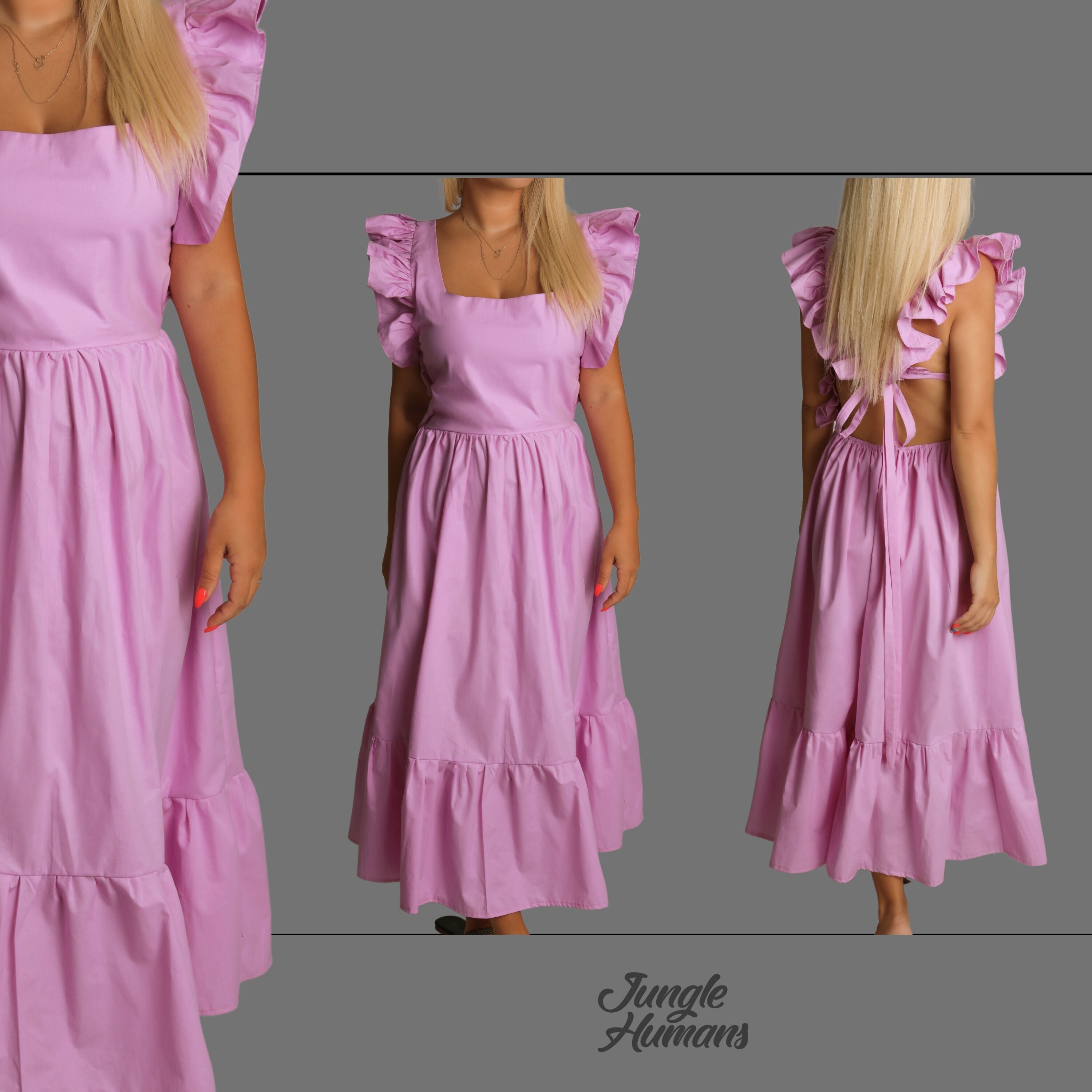 Handmade Dress Different Colors Cotton Dress Ruffle Dress Etsy