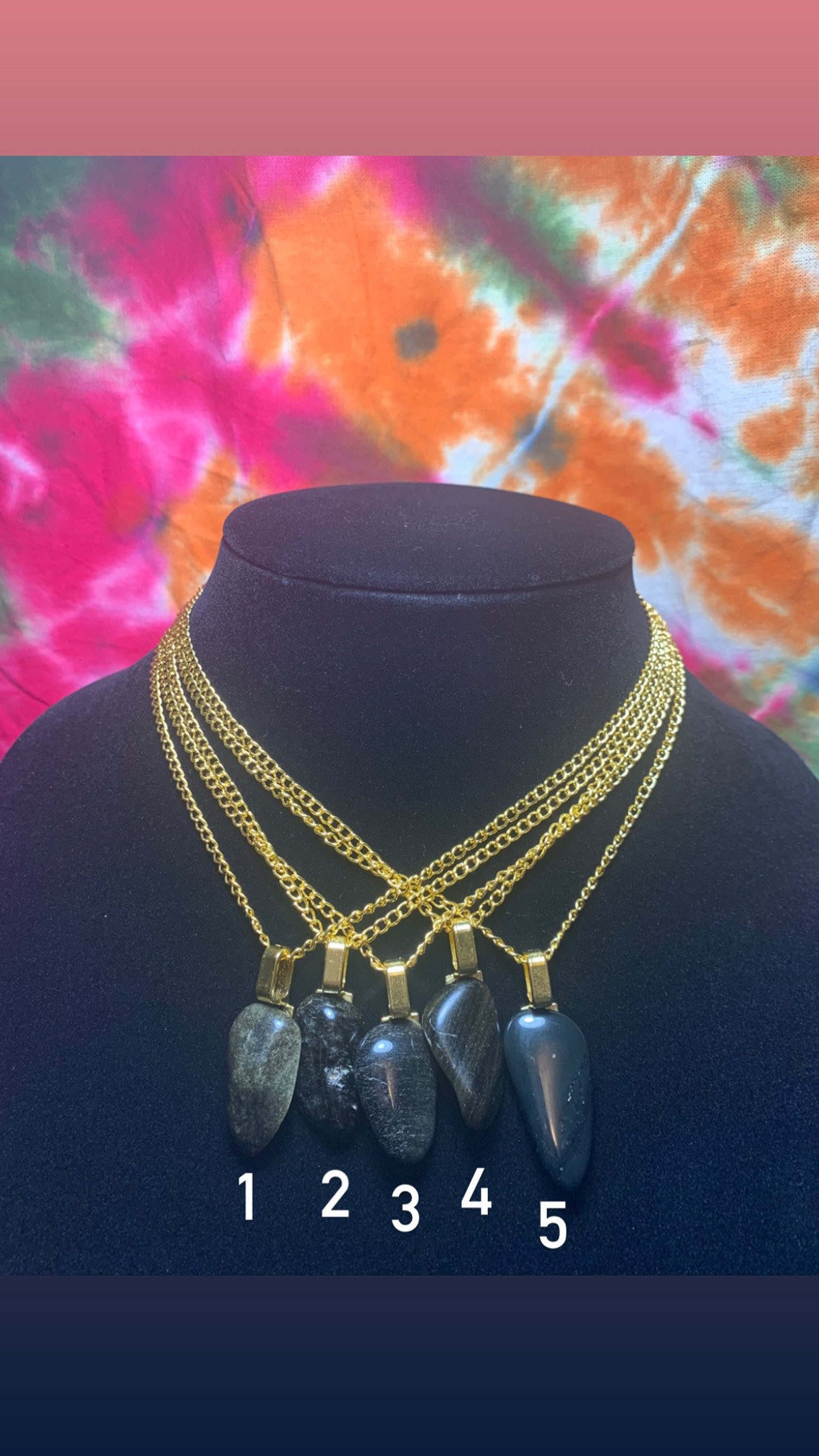 obsidian necklace obsidian necklace