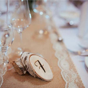 Table Number - Engraved Wood Sign/Custom Wood Sign/Wood Disc/Birch Disc