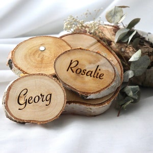 Plaatskaart/naamplaatje/gastcadeau/bruiloft/verjaardag/doop/houten magneet