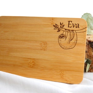Children&#39;s breakfast board personalized in different motifs / cutting board / wooden board