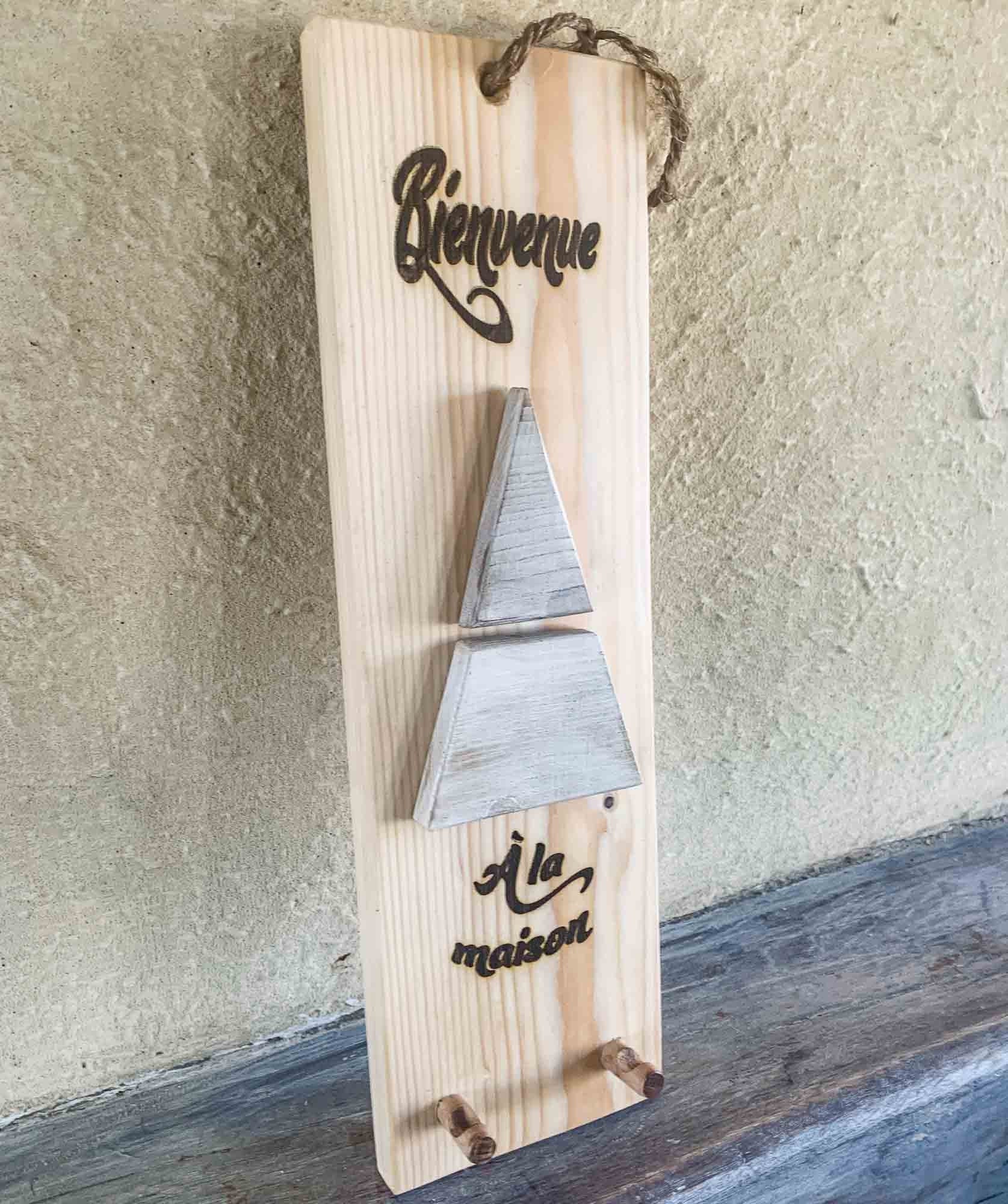 Wooden Key Ring For Your Home Made in France Chain Present Original Gift French Maker